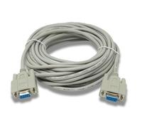 System-S D Sub - Cable de módem nulo (10 m, 9 pines hembra a hembra, adaptador RS232 DB9), color gris