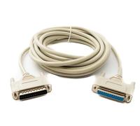 System-S D Sub - Cable de módem nulo (3 m, 25 pines macho a hembra, adaptador RS530 DB25), color gris