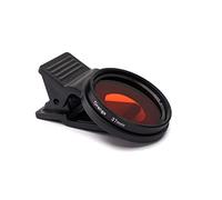 SYSTEM-S Filtro de Color Naranja 37 mm Lente Color con Clip para Smartphones en Negro