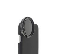 System-S Filtro ND de 37 mm, Filtro de Densidad Neutra Ajustable, Funda para Galaxy S8+