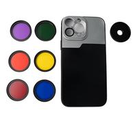 SYSTEM-S Juego de 6 filtros de Color para iPhone 13 Pro MAX (37 mm)