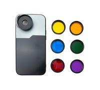SYSTEM-S Juego de filtros de Color, 37 mm, 6 Unidades, Filtro de Lente de Color con Rosca para iPhone 15 Plus