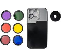 SYSTEM-S Juego de filtros de Color de 37 mm, 6 filtros de Color para fotografía para iPhone 14 Pro