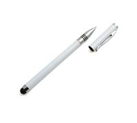 System-S - Lápiz 2 en 1 Stylus Touch Pen Capacitivo de la Pantalla y bolígrafo en Blanco para Smartphone, Tablet PC, PDA