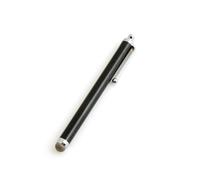 System-S - Lápiz Stylus Fibra Textil Punta Touch Pen Pantalla Capacitiva de lápiz Capacitivo Negro para móvil Smartphone, Pantalla táctil, Tablet PC, PDA
