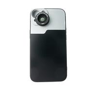 SYSTEM-S Lente Macro 2.8X HD Filtro con Funda en Negro para iPhone 13