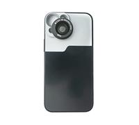 SYSTEM-S Lente Macro 2.8X HD Filtro con Funda en Negro para iPhone 13 Mini