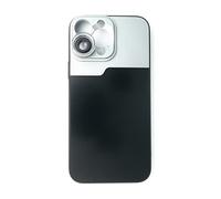 SYSTEM-S Lente Macro 30x Filtro microscopio con Funda en Negro para iPhone 13 Pro MAX