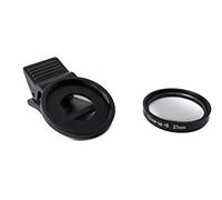 SYSTEM-S Lente Macro + 8 filtros de Zoom Close Up con Clip en Negro.