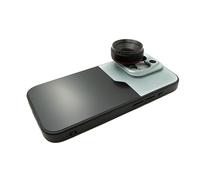 SYSTEM-S Lente Macro de 1,1 x hasta 2,8 x Filtro de 37 mm con Funda para iPhone 15 Pro en Negro y Gris