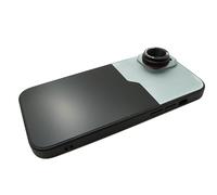 SYSTEM-S Lente Macro de 2,8 x 37 mm, Filtro HD con Funda para iPhone 15 Plus en Negro y Gris