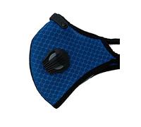 System-S Máscara de polvo intercambiable con filtro de carbón activo de nailon para correr al aire libre, color azul