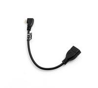 SYSTEM-S Micro HDMI Conector 90 ° Grados de ángulo de Derecho ángulo Recto Macho a Entrada HDMI Hembra Cable 21 cm
