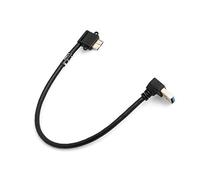 SYSTEM-S Micro USB 3.0 90 ° hacia la Izquierda, a USB Tipo A 3.0 Abajo ángulo Recto Adaptador de Cable Cable de Datos Cable de Carga 27 cm