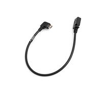 SYSTEM-S Micro USB 90 ° hacia la Izquierda, ángulo de Macho a Mini USB Hembra Aprox. 27 cm Cable de Datos Cable de Carga Adaptador Cable alargador