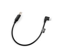 SYSTEM-S Mini USB Cable 90 ° hacia la Izquierda, ángulo Conector Cable de Datos Cable de Carga Aprox. 27 cm