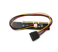 System-S NGFF Adaptador M.2 Key NVME AHCI SSD a PCI E 3.0 35 cm Cable para SSD de 110 80 mm