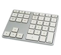 SYSTEM-S Numpad Bluetooth 3 2.4 GHz teclado numérico con batería USB en blanco