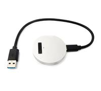 System-S NVME - Adaptador M-Key M.2 NGFF Hembra a USB 3.0 Tipo A, Cable SSD en Gris