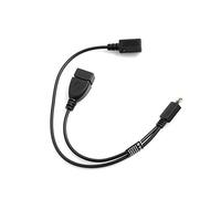 System-S OTG Host - Cable de Datos Micro USB 3 en 1 a Micro USB (Hembra) USB A (Female) 30 cm