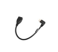 SYSTEM-S OTG on The go Host USB a 3.0 (Female) a USB 3.1 Type C (Male) ángulo de 90 Grados Conector Adaptador Cable de Datos Cable alargador 22 cm