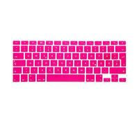 System-S QWERTZ - Funda de Silicona para Teclado (13", 15", 17", iMac, MacBook Air de 13", Color Rosa