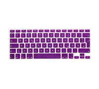System-S QWERTZ - Funda de Teclado de Silicona para MacBook Pro de 13 Pulgadas, 15 y 17 Pulgadas, iMac MacBook Air de 13 Pulgadas, Color Morado