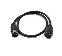 System-S S-Video Cable de 50 cm DIN de 4 pines macho a hembra en negro