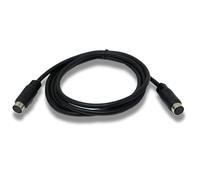 System-S S-Video - Cable mini DIN de 150 cm, 10 pines hembra a hembra, color negro