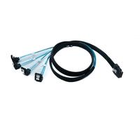 System-S SFF-8087 Cable 100 cm Mini SAS 36 Pin a 4x SATA 7 Pin Ángulo