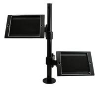 SYSTEM-S Soporte de Mesa Dual 360° Soporte con Cierre para iPad Mini en Negro