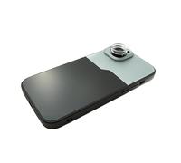 SYSTEM-S Super Macro Lente 30 x 37 mm Microscopio Filtro con Funda para iPhone 15 Plus