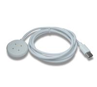 SYSTEM-S USB 3.1 Cable 100CM Estación para Fitbit Versa 4 3 Sense 2 1 IN Blanco