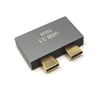 System-S USB 3.1 Gen 2 Adaptador Doble 2 x Tipo C Macho a 2 x 3.0 Tipo A Macho Cable OTG