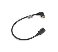 SYSTEM-S USB 3.1 Tipo C Cable Conector 90 ° Grados acodado a Micro USB 2.0 Hembra Cable de Datos Cable de Carga Adaptador alargador (Aprox. 27 cm)