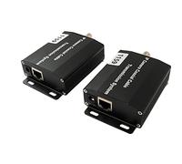 System-S UTP IP Transceiver Set LAN RJ45 a BNC Cable coaxial en Negro