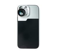 SYSTEM-S Zoom Lente 3X Tele Filtro con Funda en Negro para iPhone 13 Pro MAX