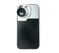 SYSTEM-S Zoom Lente 3X Tele Lente Filtro con Funda Negro para iPhone 13 Pro