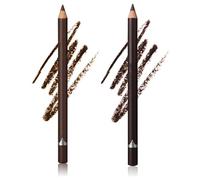Systemous 24 Hr Waterproof Eyeliner Duo Sharpenable Eye Pencil, Systemous 2 In 1 Eyeliner and Eyebrow Pencil, No Smudging, Fading, Smooth and Easy to Color (02#+03#)