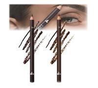 Systemous Eyeliner, 24 Hr Waterproof Eyeliner, Waterproofs Eyeliners Double Sharpenable Eye Pencil, 2 in 1 Eyeliners and Eyebrow Pencil No Smudging Fading (Brown+Dark Brown)
