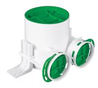 SYSTERM Accesorios para recuperación, ventilación, calefacción, HVAC, sistema HVAC, recuperación de calor, ventilación, caja de distribución, sistema de ventilación de 75 mm (caja de conexiones/Plenum
