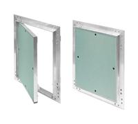 Awenta Tapa para revisión KRAL2 200x200 mm para yeso 12,5 mm marco aluminio Verde menta