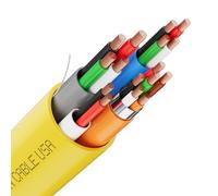 SYSTON - Cable compuesto de control de acceso - 18/4c+22/3pr OAS+22/2c+22/4c, CMP/CL3P/FT6, conductores de cobre trenzado, OSDP y Wiegand compatible para bloqueo de energía, lector de tarjetas