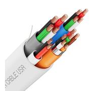 SYSTON - Cable compuesto de control de acceso - 18/4c OEA + 22/3pr OEA + 22/2c OAS + 22/4c OAS, CMP/CL3P cobre trenzado, OSDP y Wiegand compatible para Lock Power, lector de tarjetas para aplicaciones