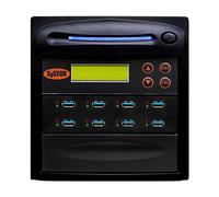 Systor Duplicador y desinfectante USB 3.0/3.1 de 1 a 7 puertos USB 3.0/3.1 de 6 GB/min. Copiadora independiente de memoria flash múltiple y borrador de unidad de almacenamiento, velocidades de copia