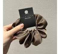 SYSUII 4 unidades de satén Scrunchies grandes gomas para el pelo para mujer - Coletero de seda suave elástico bandas elásticas bandas de goma retro cola de caballo cinta para el pelo para mujeres