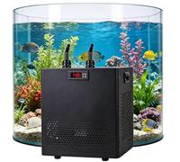 SYSXLT Enfriador de Agua para Acuario con Bomba y Manguera de 3 m Temperatura Ajustable de 5 a 40 °C para Medusas, corales, camarones y Peces de Agua Dulce(100L(26gal))