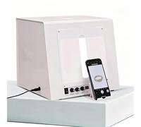 SYSXLT Kit de Caja de luz for Estudio fotográfico, Softbox LED Regulable con Plataforma giratoria eléctrica de 360°, Tienda Profesional for fotografía de joyería for fotografía de Productos pequeños