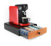 SYSYLY Cajón de cápsulas de café compatible conTassimo,Dispensador capsulas,Soporte para Cápsulas de Café para 64 piezas, Soporte para Máquina de Café, Organizador de Cápsulas.