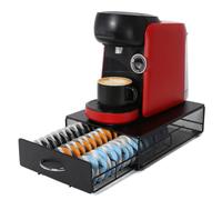 SYSYLY Cajón metálico para 48 cápsulas de café, organizador compacto.